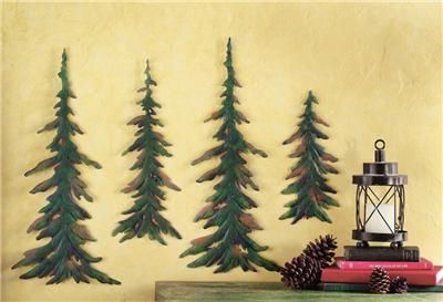 Evergreen Northwoods Woodland Metal Wall Decor New  