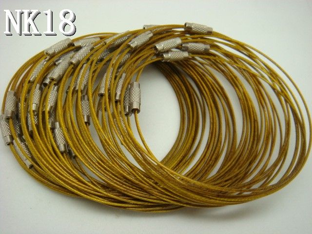 10p Stainless Steel Chain Cord Bracelet Clasp 9 NK  