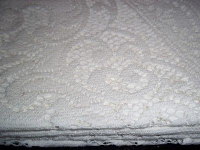 WHITE ROUND TABLECLOTH LACE COTTON 70 ROUND WTCF38  