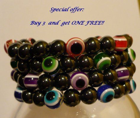 MAGNETIC HEALING BRACELET @ EVIL EYE PROTECTIVE POWER  