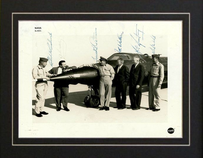 15 Test Pilots Neil Armstrong ++ 6 Autographs Print  