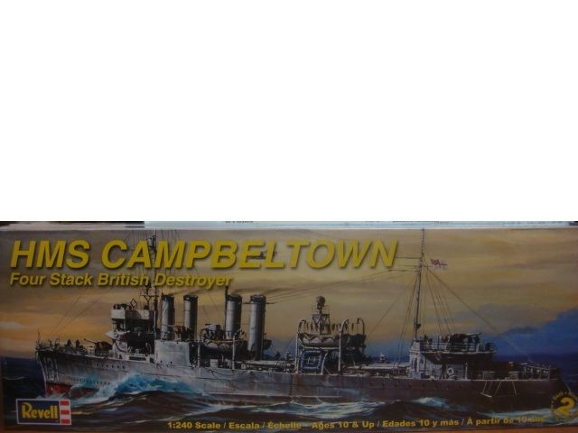 HMS CAMPBELTOWN FOUR STACK DESTROYER 1/240 REVELL MODEL  