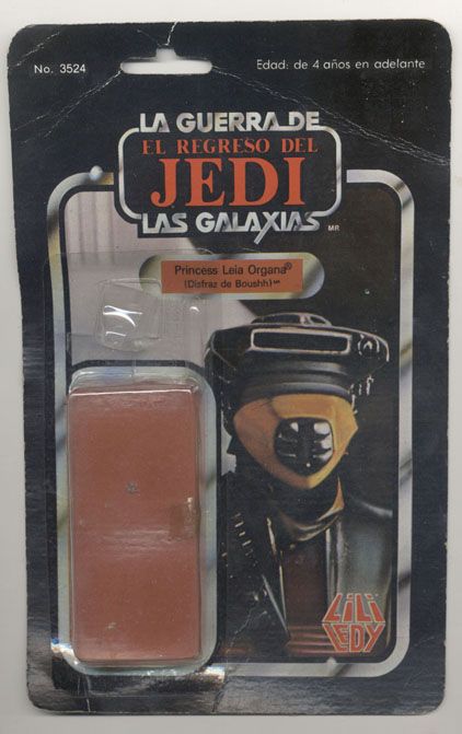 Star Wars ROTJ Lili Ledy Leia Boushh Backer w Bubble  