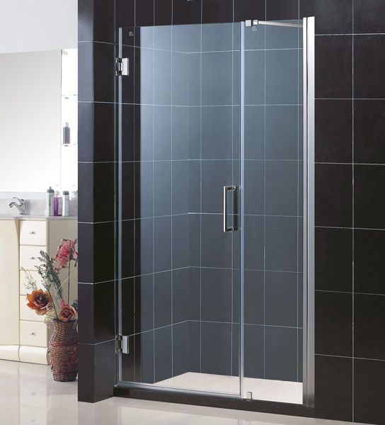   UNIDOOR 39   40 FRAMELESS PIVOT SHOWER DOOR 3/8 GLASS CUSTOM SIZE