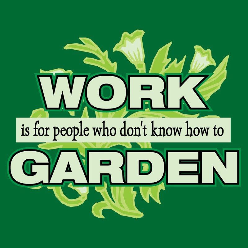 Gardening T Shirt Apron Work 4 People Dont Garden New  