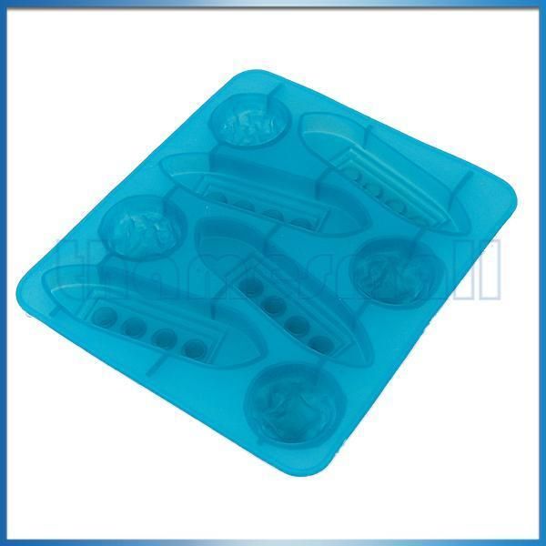 Silicone Titanic Shaped Ice Jello Cube Tray Mold Mould  