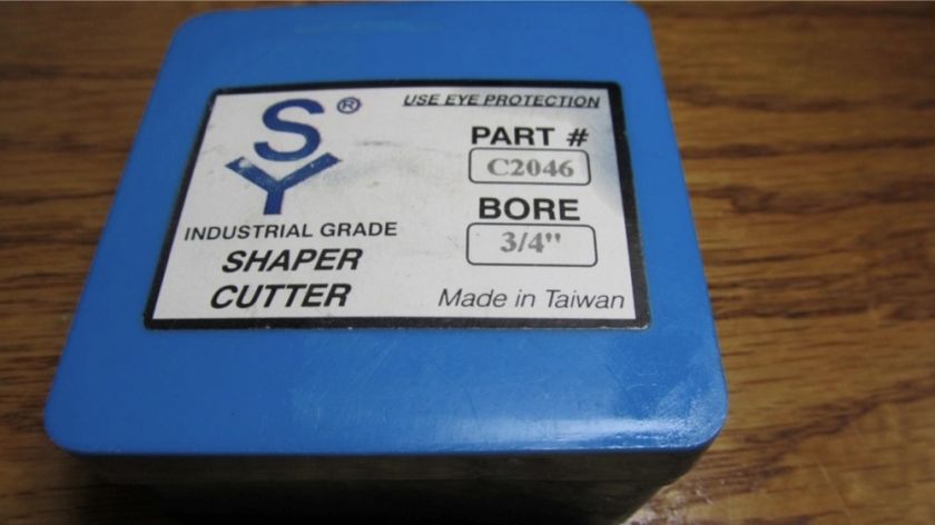 Part C2046, SY Industrial Grade Shaper Cutter #C2046, Bore 3/4  