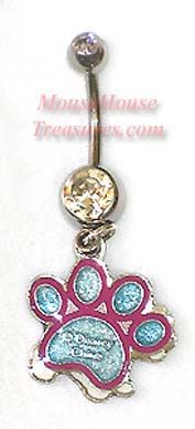 DISNEYS DALMATIAN 2 SIDED DANGLE NAVEL BELLY RING  