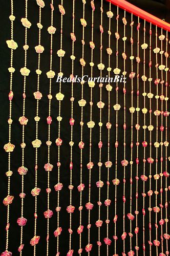   Rose Flower(Doorway/Window) Decor/Photo Beaded wall Beads Art Curtain