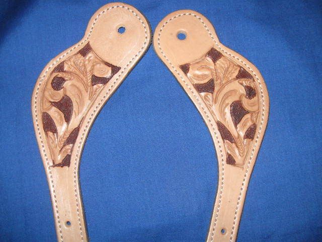 MEXICAN CHARRO SADDLE SPUR STRAPS WESTERN HORSE SET correon  