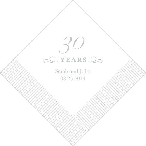 100ct WEDDING PERSONALIZED ANNIVERSARY BIRTHDAY NAPKINS  