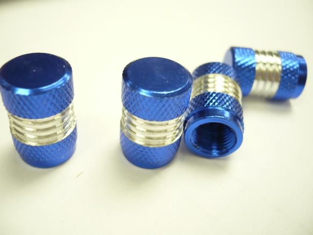 Anodized Aluminum Tire Valve Stem Caps 4 pcs  