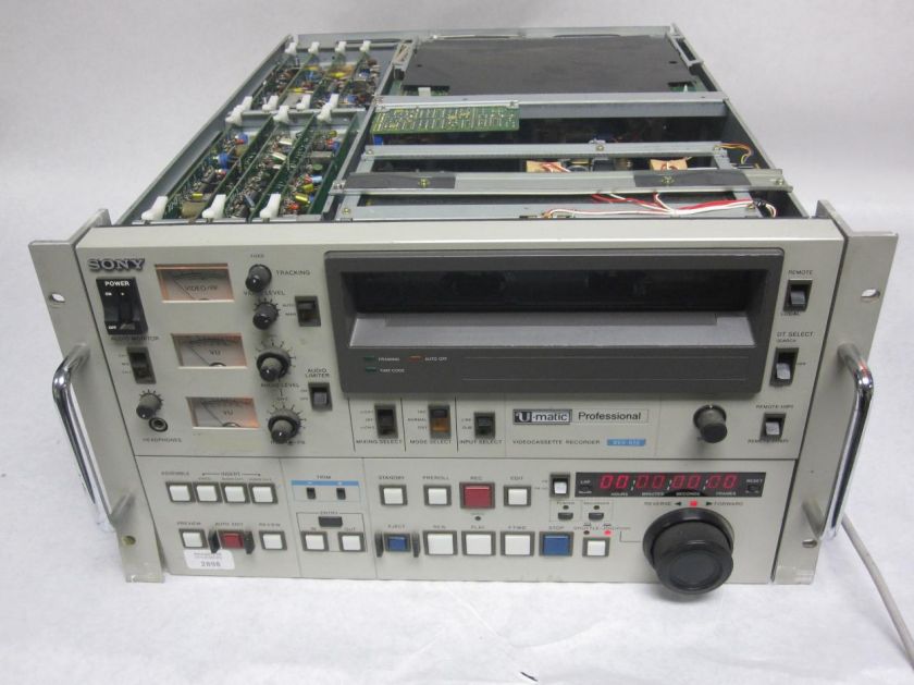 Sony BVU 820 U Matic Professional Videocassette Recorder Editor Player 