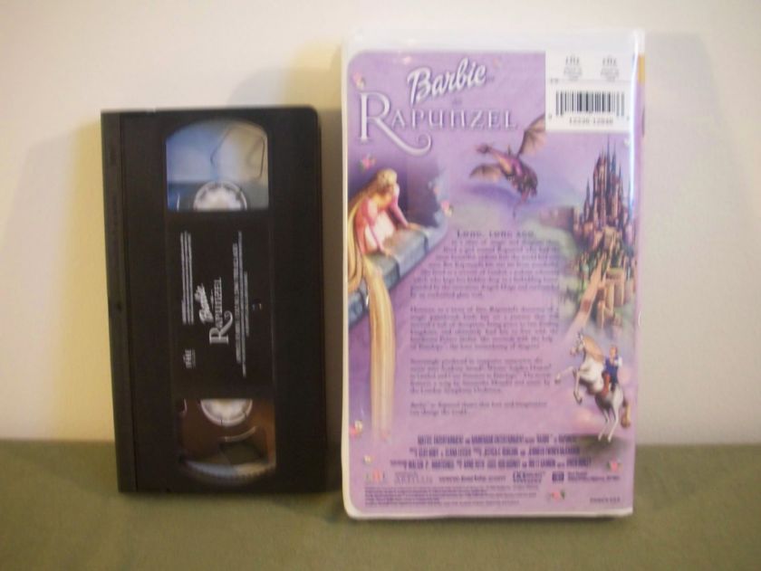 BARBIE RAPUNZEL VHS TAPE 012236129486  