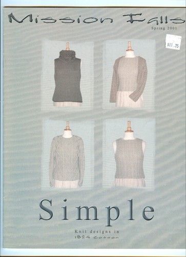 Mission Falls   Simple Knit Designs in 1824 Cotton   pattern book FREE 