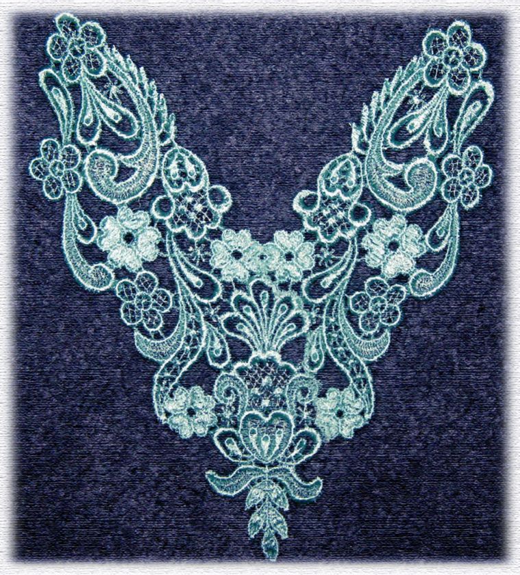 FANCY FLORAL RAYON VENISE/VENICE LACE APPLIQUES~COLORS  