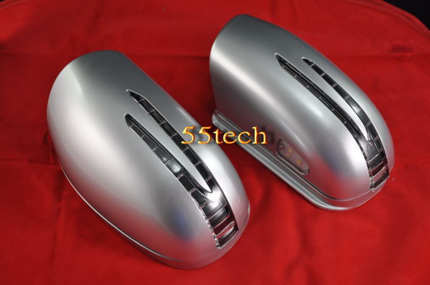 Mercedes LED Mirror Covers W202 W140 W210 AMG Silver/SL  