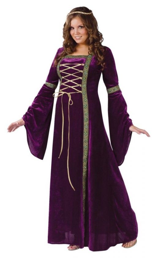 RENAISSANCE LADY ADULT WOMENS PLUS SIZE COSTUME Dress Elegant Medieval 
