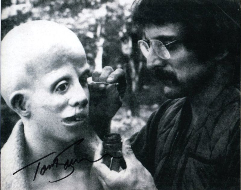 FRIDAY THE 13TH TOM SAVINI SIGNED WITH JASON HE CREATED  