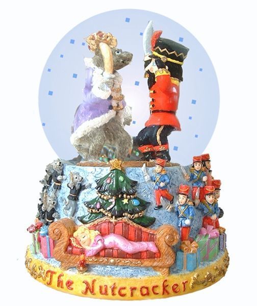 Nutcracker Ballet Fight Scene Snowglobe  