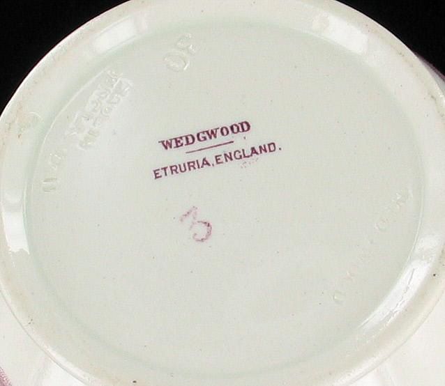 RARE ANTIQUE WEDGWOOD LUGANO MULBERRY PURPLE FRUIT BOWL  