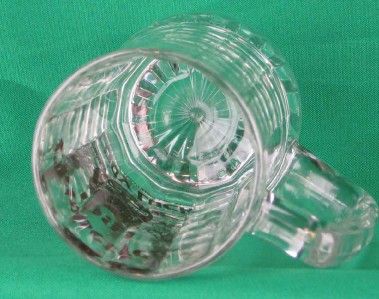 Lady Luck Oktoberfest Beer Mug 1994 Clear with Gold Lettering  