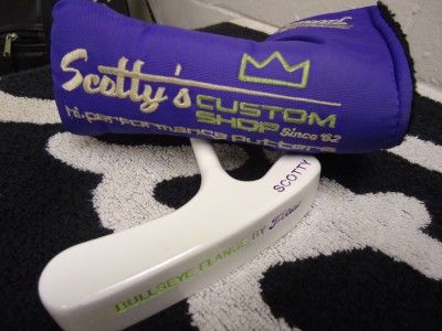 Custom Titleist Scotty Cameron Bullseye Putter Ghost White Finish w 