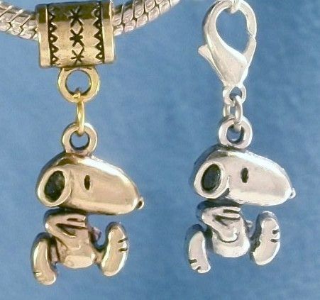 Snoopy Dog Beagle Charms Bracelets Anklets +Swarovski  