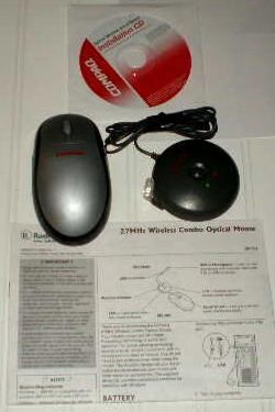 Compaq Wireless Mouse for Computers Parts or Repair  