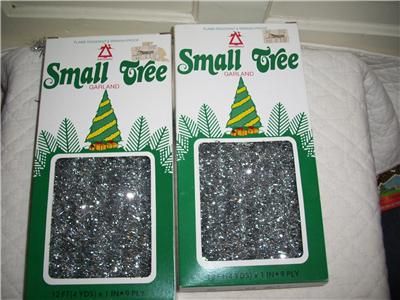 National Tinsel Silver Small Christmas Tree Garland  