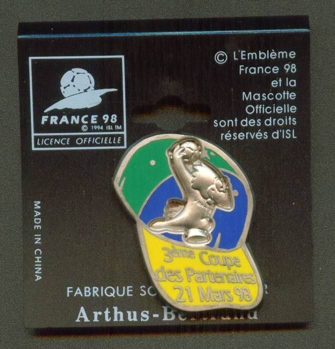 1998 France World Cup FIFA Pin Cap  