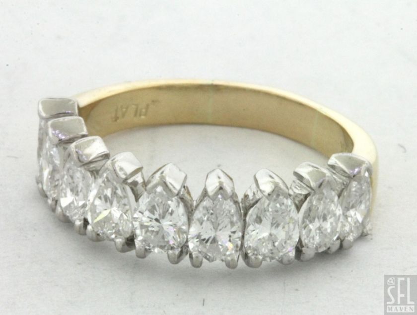   /18K GOLD 2.70CT VS2/G DIAMOND WEDDING BAND RING SIZE 7.25  