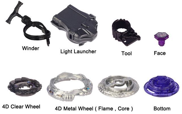 4d metal wheel flame core 1pcs tool 1pcs