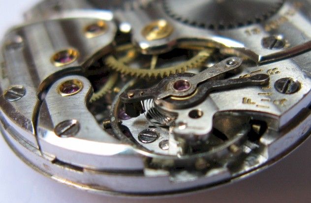 used vintage cyma watch movement 17 jewels 3 hands for project