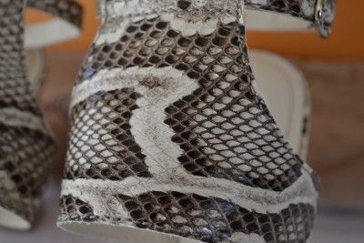 NIB TODS $695 PYTHON SOPHIE BIKINI SANDALS SHOES~40.5  