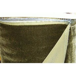 OLIVE GREEN PLUSH SILK VELVET FABRIC $17.99/YD  