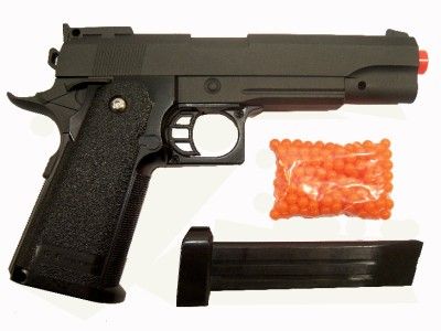 Solid metal high power spring Airsoft Pistol. Nice, heavy duty feel 