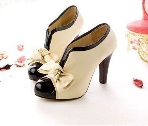 WOMEN SEXY HIGH HEEL BEIGE TIE FASHION ANKLE SHOE  