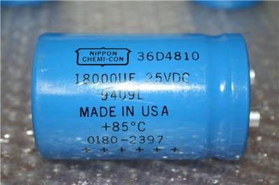 Sprague Powerlytic Capacitor 36D 18,000uf 25VDC +85C  