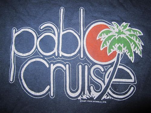 VINTAGE ORIGINAL 70S 1976 PABLO CRUISE MUSIC T SHIRT XS  