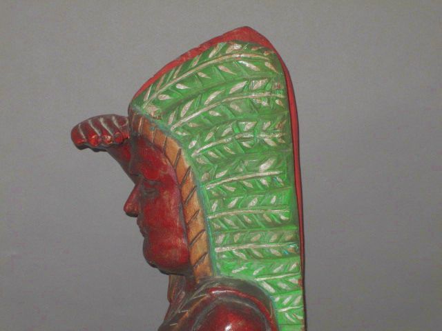 48 Cigar Store Carved Wooden Indian Chief Statue  