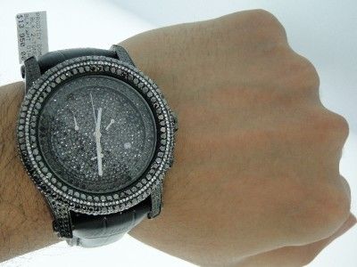 TECHNOLINK JOJO JOE RODEO BLACK DIAMOND WATCH 10.65 CT  