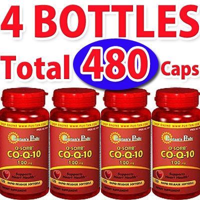 4X Q SORB CoQ10 CO Q 10 100 mg 480 Softgels  