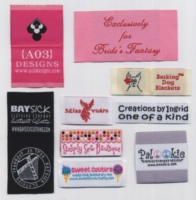 300 Personalized damask unique clothing woven label  