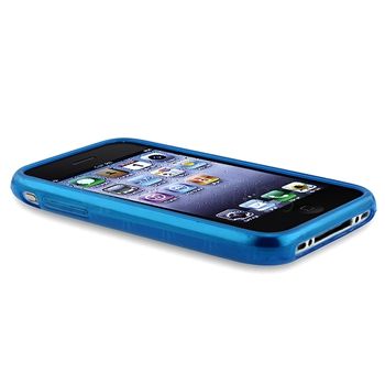   with apple iphone 3g 3gs clear blue circle quantity 1 keep your cell