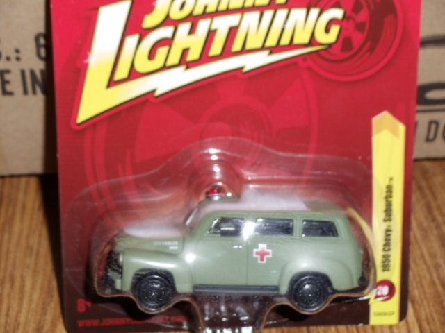 Johnny Lightning FOREVER 50 Chevy Suburban MILITARY Ambulance  