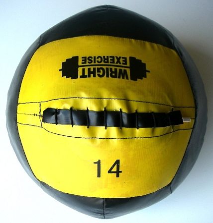 14 lb Wright Medicine Ball, Crossfit wall med ball 14lb  