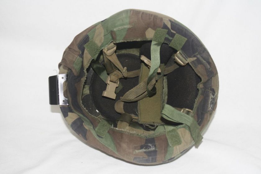 US Army Military Issued Warrior Helmet SDS Medium Woodland Cover 