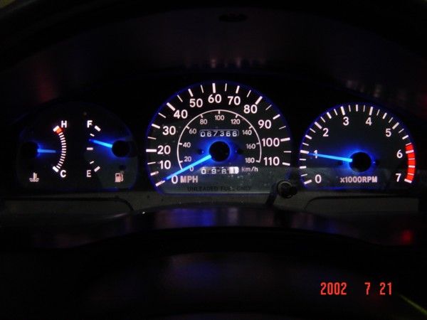 BLUE Intelli Glow Gauge Needle Kit CHEVROLET BLAZER S10  