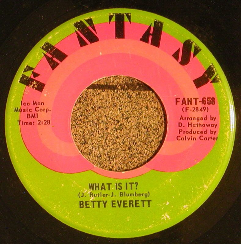 BETTY EVERETT What FANTASY Records CROSS OVER SOUL 45  